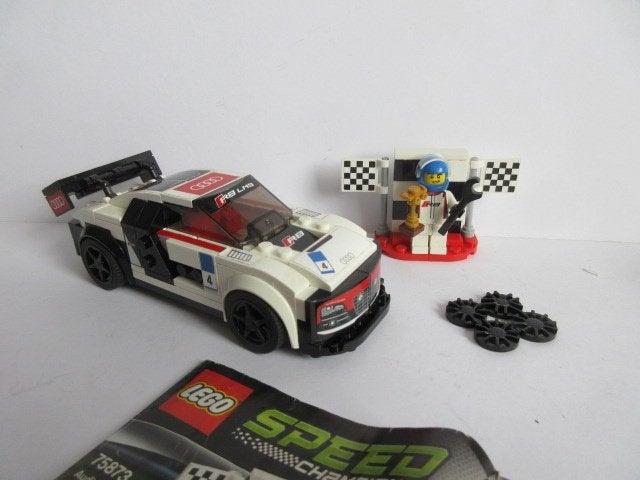 75873 Lego Speed Champion Audi R8 met bouwtekening, Lego, Complete set, Speed Champions, Ophalen of Verzenden
