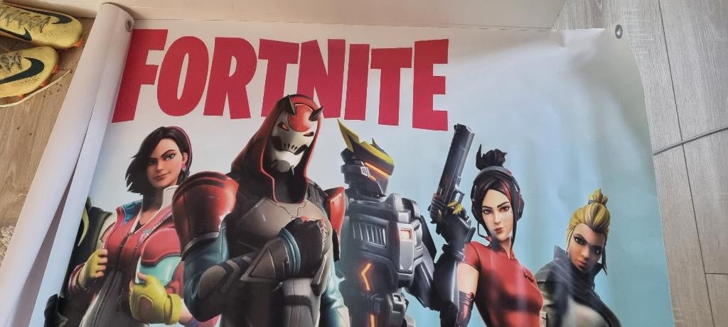 Grote Fortnite poster, Ophalen, Rechthoekig Staand, Zo goed als nieuw, A1 t/m A3