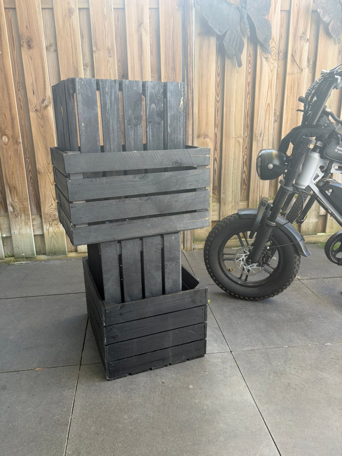 Fruitkistjes zwart, Doos, 40 tot 60 cm, Ophalen of Verzenden, Zo goed als nieuw