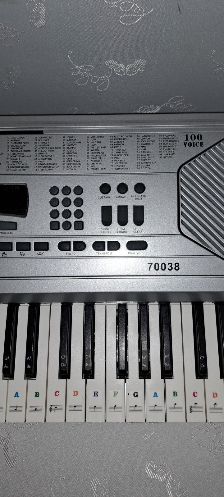Elektronisch keyboard 70038 met 61 toetsen en standaard, Ophalen of Verzenden