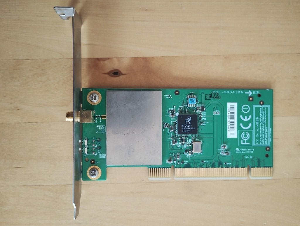 MSI wireless wifi PCI card PC54G2, Computers en Software, Netwerkkaarten, Ophalen of Verzenden, Gebruikt, Intern, MSI