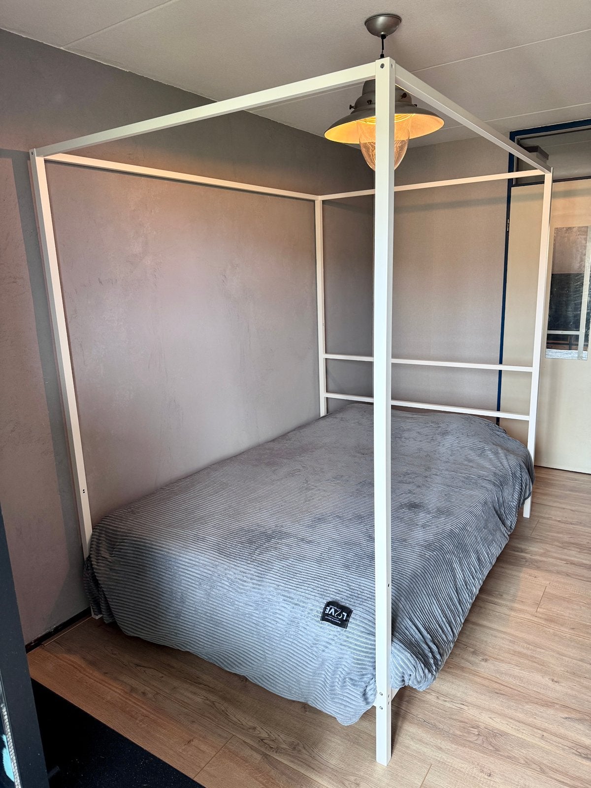 Ikea Vitarna Hemelbed 140x200 4 maanden oud - niet gebruikt, Huis en Inrichting, Ophalen, Wit, 140 cm, 200 cm