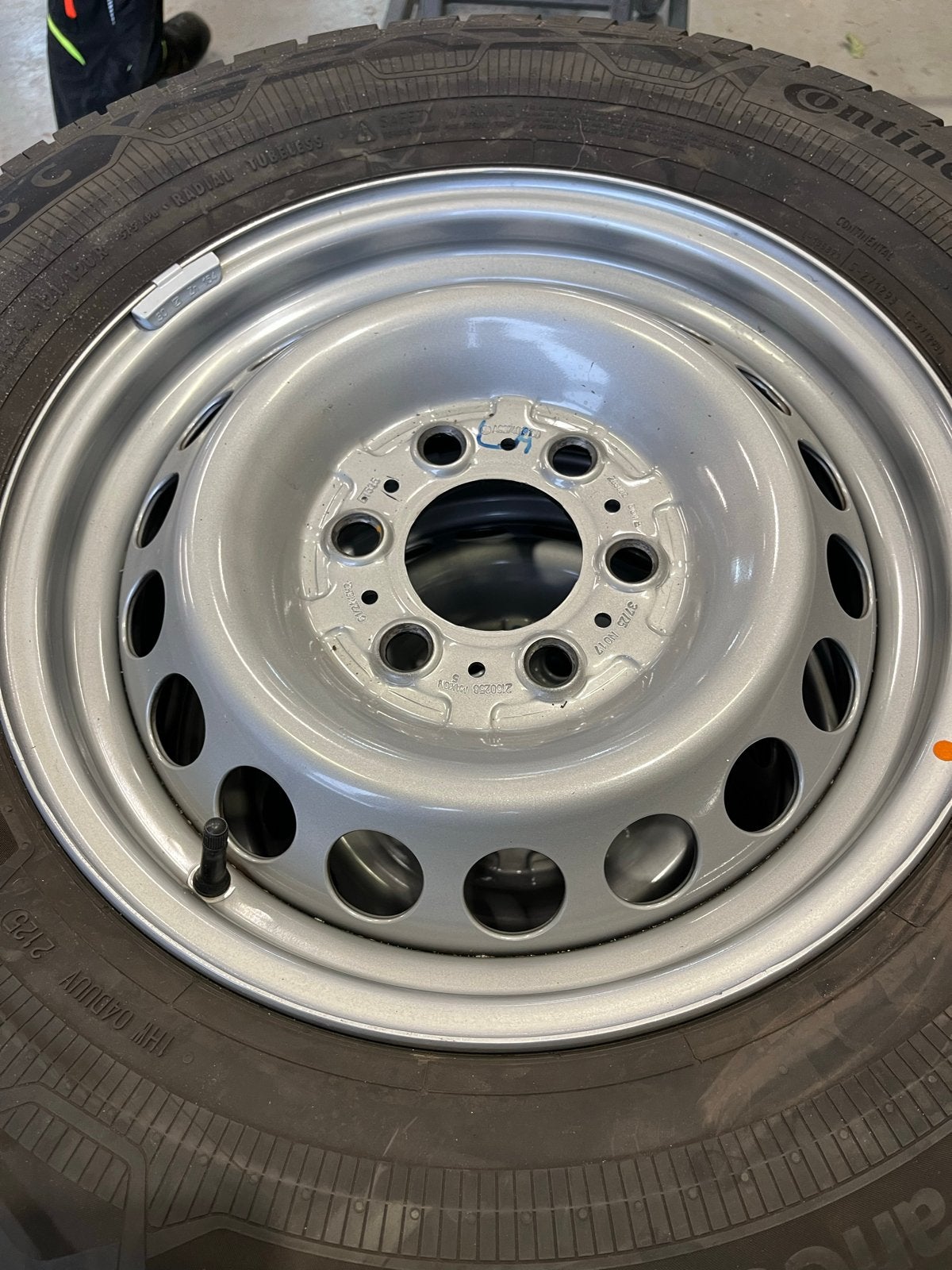 4 Continental Banden met Mercedes Velgen - Z.G.A.N., Auto-onderdelen, 16 inch, Banden en Velgen, Ophalen of Verzenden, Bestelwagen