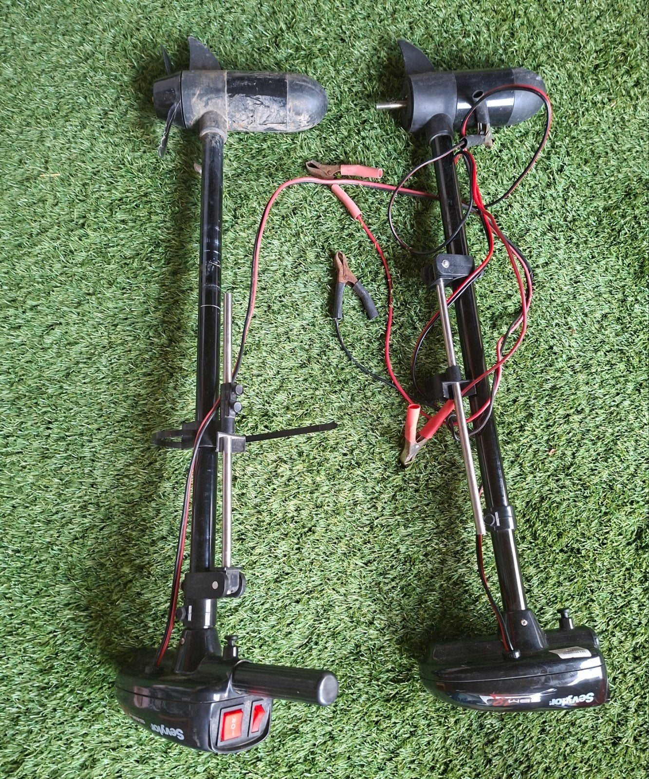 Sevylor SBM Elektromotoren - Set van 2 (één met ventilator), Watersport en Boten, Ophalen of Verzenden, Gebruikt, Motor en Techniek