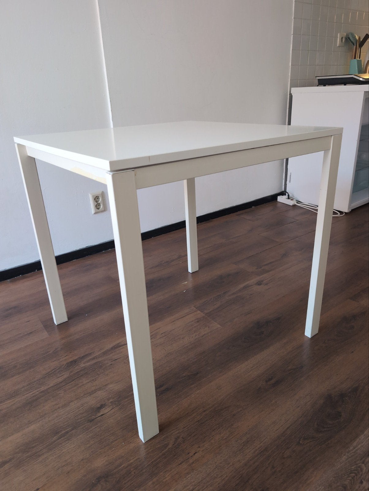 IKEA MELLTORP Tafel - Wit, Compact en Veelzijdig, Ophalen, Minder dan 45 cm, Minder dan 55 cm, Gebruikt