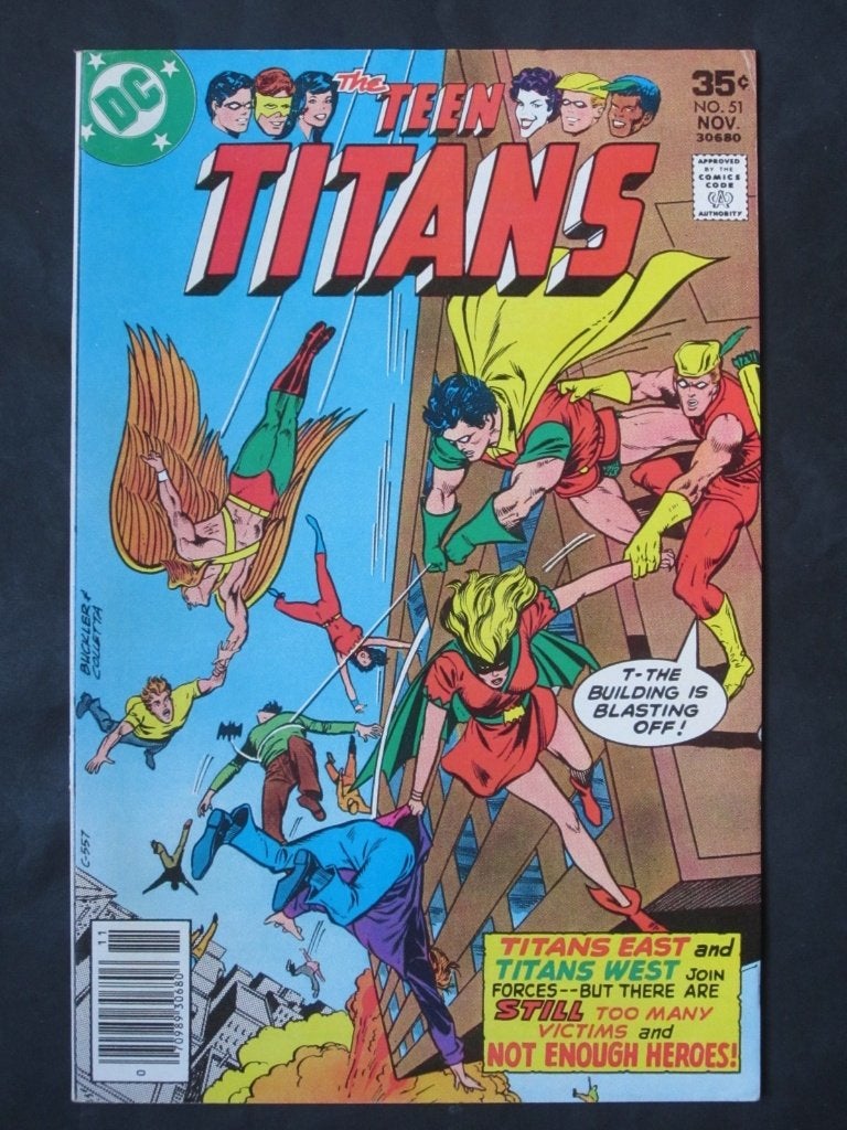 Teen Titans (1966 serie) #51 DC 1977, Eén comic, Amerika, Verzenden, Zo goed als nieuw