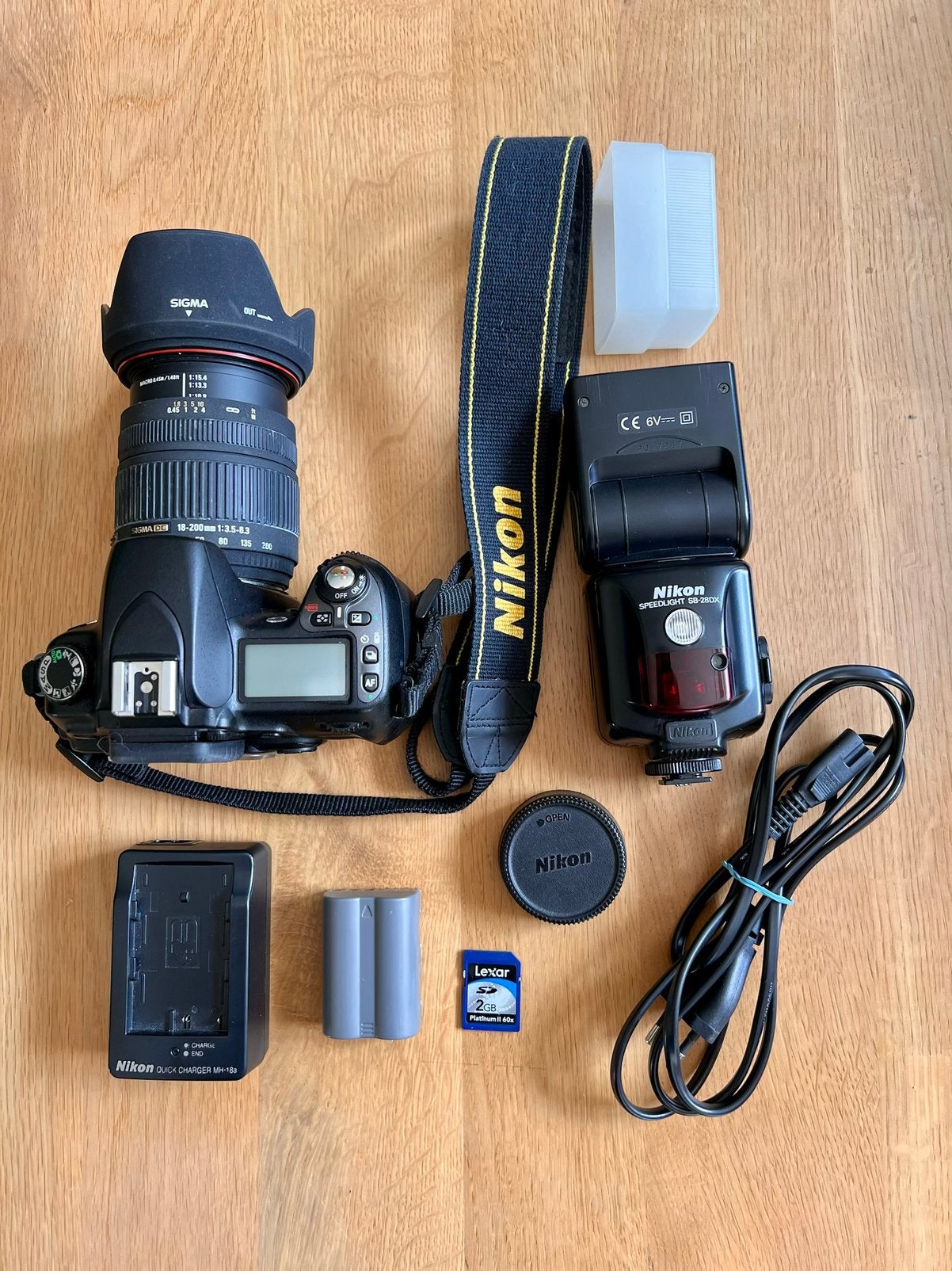 Nikon D80 DSLR camera met lens, Gebruikt, Spiegelreflex, Ophalen of Verzenden, Nikon