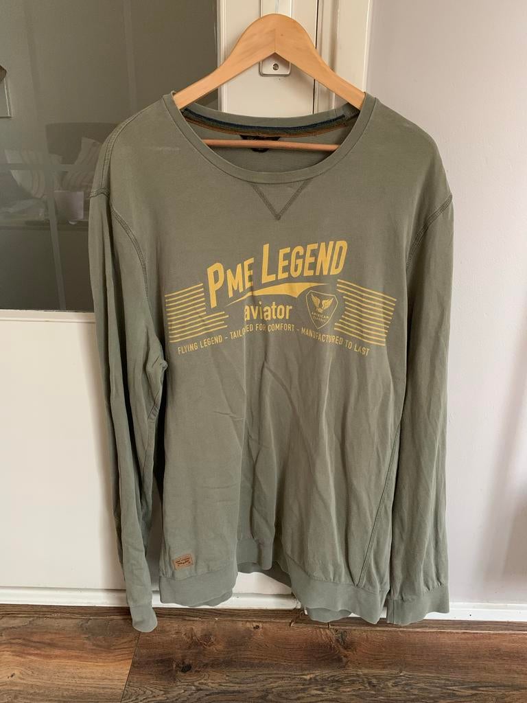 PME legend Aviator tshirt lange mouw XXXL Groen, Ophalen of Verzenden, Zo goed als nieuw, Overige maten, Groen