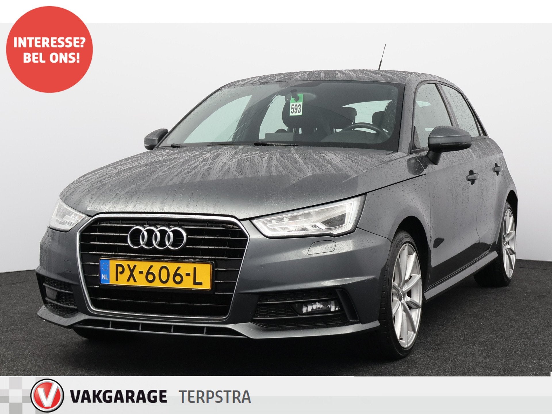 Audi A1 Sportback 1.0 TFSI S-Line/ Half-Leder/ LED Koplampen, Voorwielaandrijving, 4 stoelen, Leder en Stof, 23 km/l