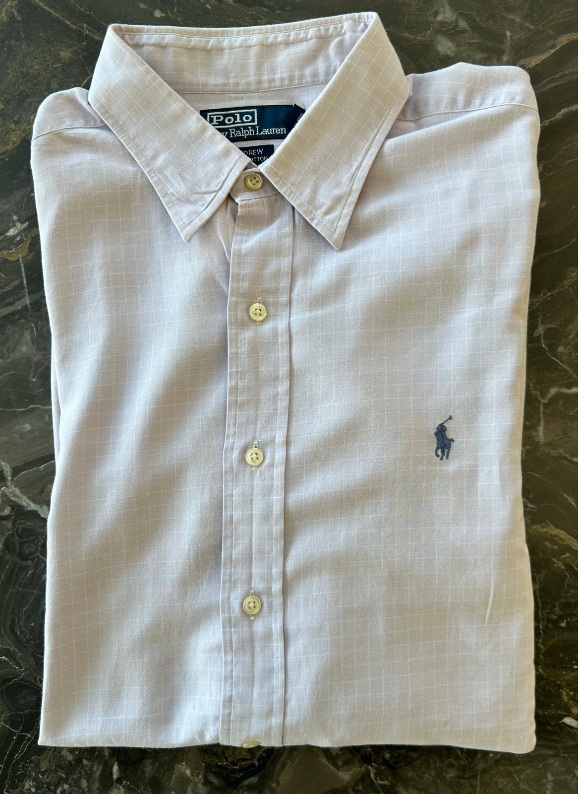 Ralph Lauren Andrew Classic Fit overhemd - XL, Ophalen of Verzenden, Zo goed als nieuw, Beige, Halswijdte 43/44 (XL)
