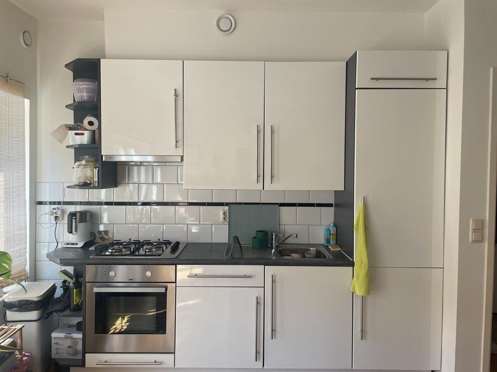 Keuken / Kitchen - without fridge & extractor hood, Ophalen, Gebruikt, Overige materialen, Wit