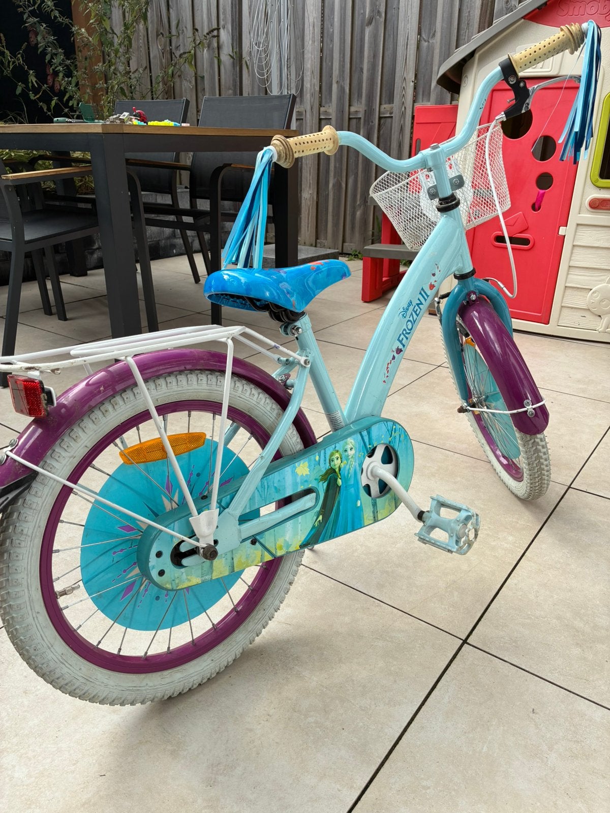 Disney frozen fiets 16 inch, Fietsen en Brommers, Ophalen, Zo goed als nieuw, 16 inch
