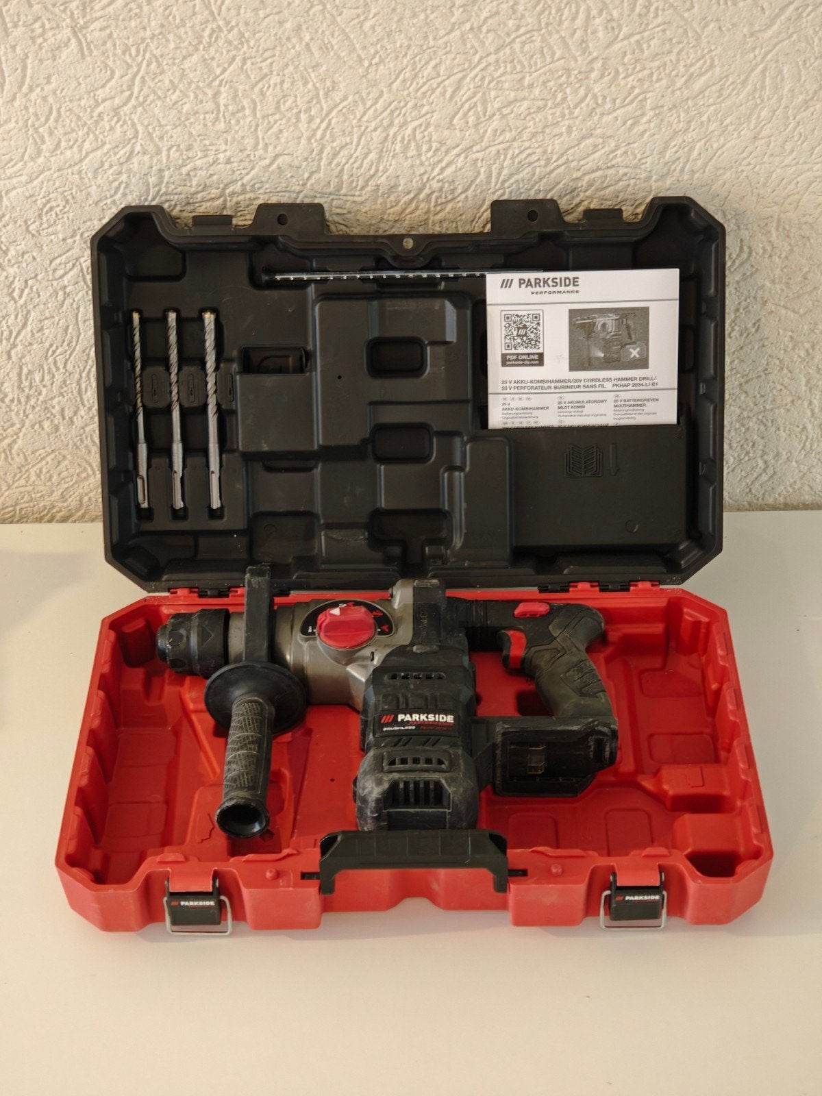 Parkside Performance Accu-Klopboorhamer 20V, Ophalen, Boor- en/of Breekhamer, Klopboormechanisme, Gebruikt