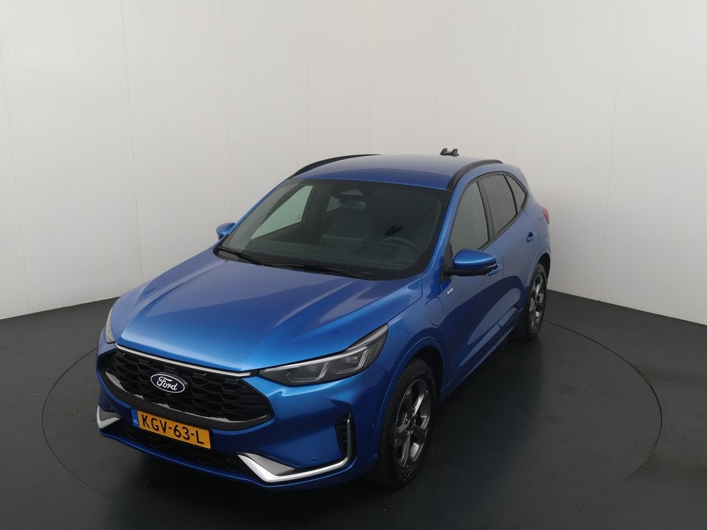 Ford Kuga 2.5 PHEV 243 pk ST-Line X Trekhaak I AGR stoelen |, Auto's, Ford, Gebruikt, Zwart, Blauw, Bedrijf