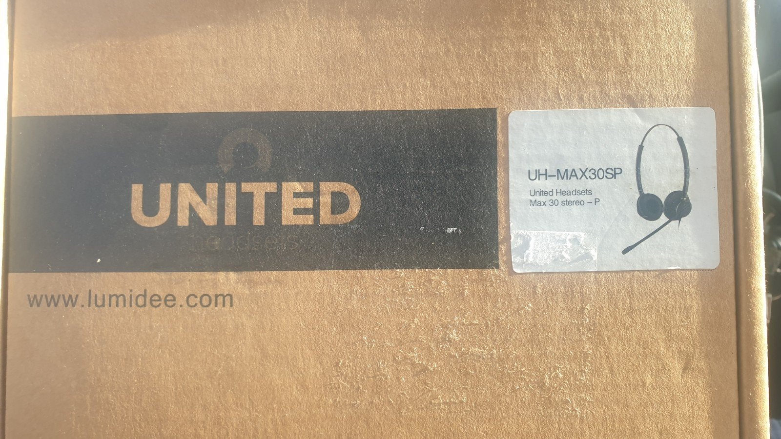 UNITED Headsets UH-MAX30SP Stereo Headset - Nieuw in doos, Ophalen of Verzenden, Nieuw, Overige merken