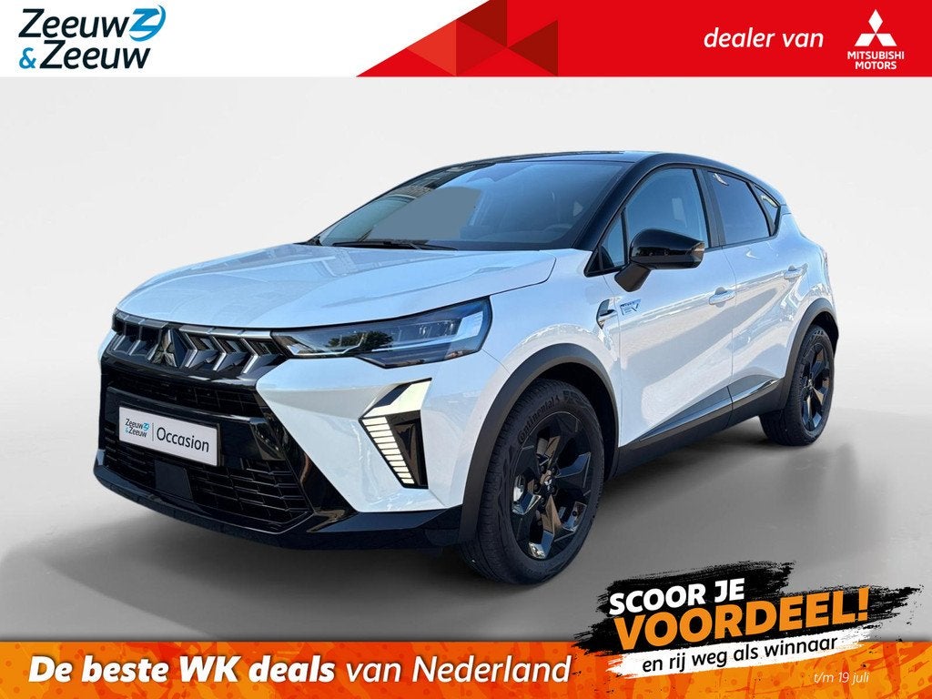 Mitsubishi ASX 1.8 HEV AT Black Edition | Lichtmetaal Zwart, Auto's, Mitsubishi, 12 maanden, Stof, 4 cilinders, Wit