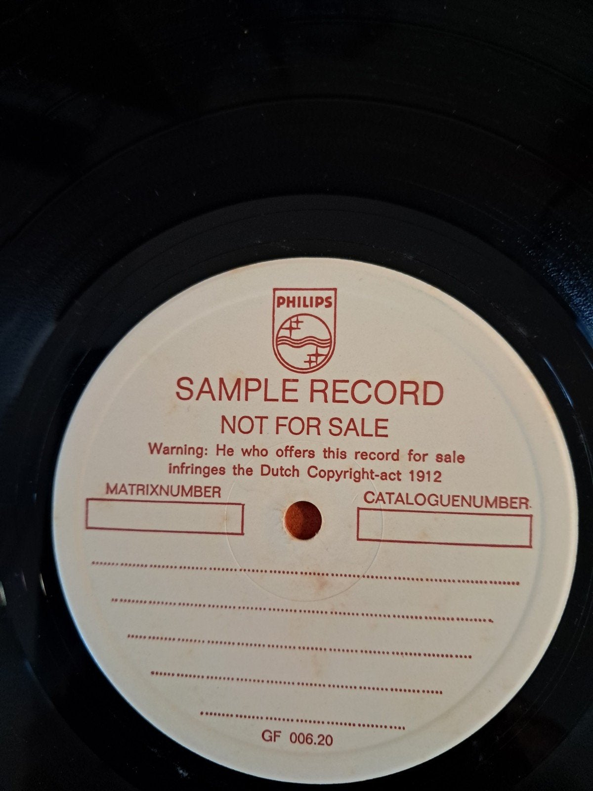 UNIEKE testpersing / Sample record van Dire Straits., Ophalen of Verzenden