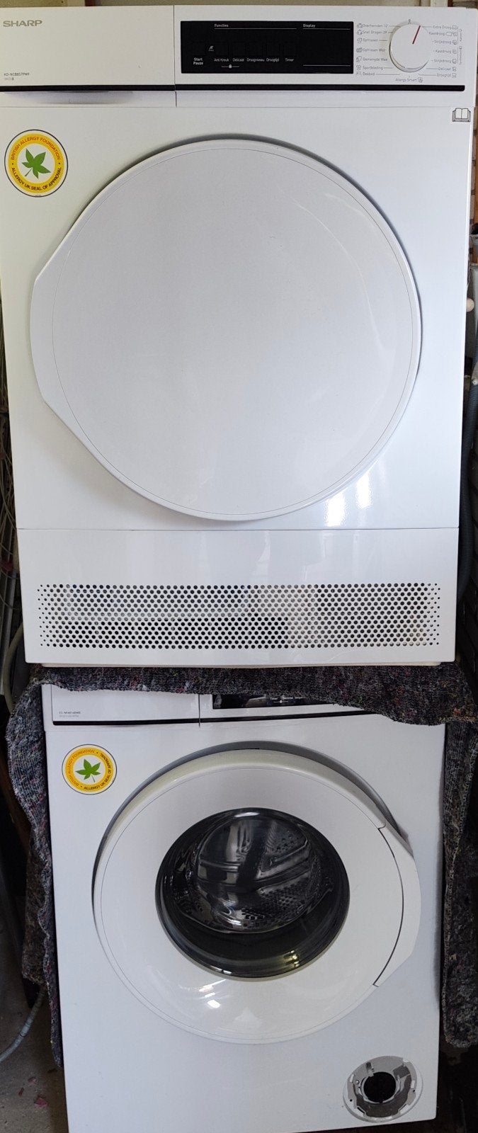 Sharp Wasmachine en Droger set (incl. accessoires)