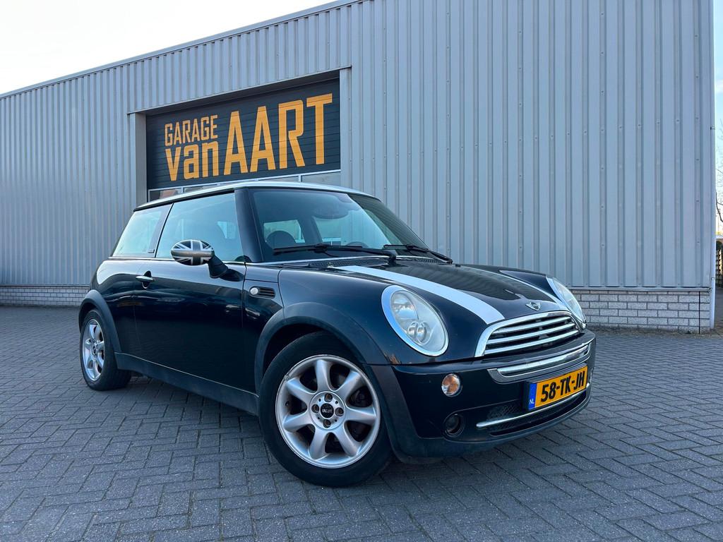 Mini Mini 1.6 Cooper Park Lane | LEER | STOELVERW | APK 01-2, Auto's, Mini, Voorwielaandrijving, Gebruikt, Zwart, 4 stoelen