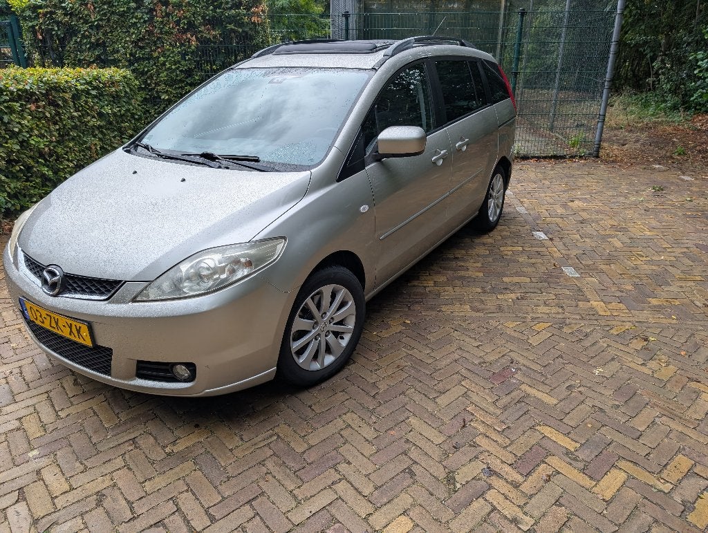 Mazda 5 1.8 2008 Beige, Auto's, Mazda, Stof, 4 cilinders, Beige, Origineel Nederlands