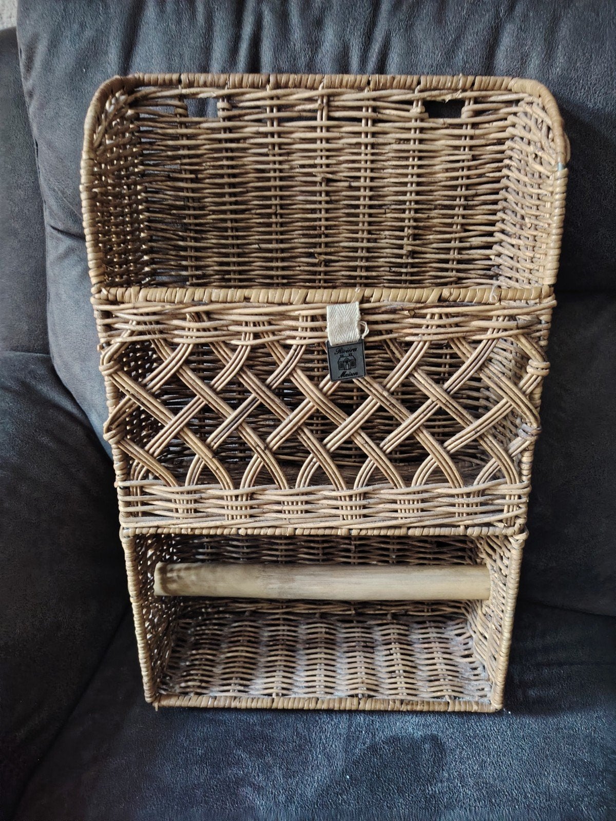 Riviera Maison Rattan Keukenrolhouder - Landelijke Stijl, Ophalen of Verzenden