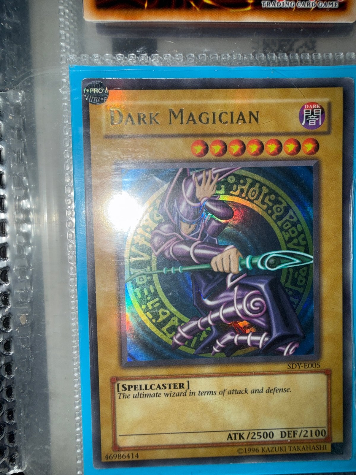 Yu-Gi-Oh! Dark Magician SDY-E005 Foil Kaart, Ophalen of Verzenden, Zo goed als nieuw, Losse kaart, Foil