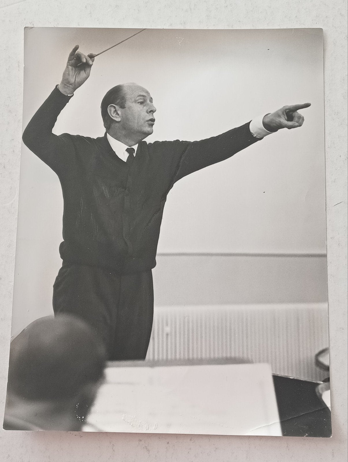 Fotograaf Henk Brusse Dirigent Jan Brussen jaren 70, Ophalen of Verzenden, 1960 tot 1980, Gebruikt, Overige onderwerpen