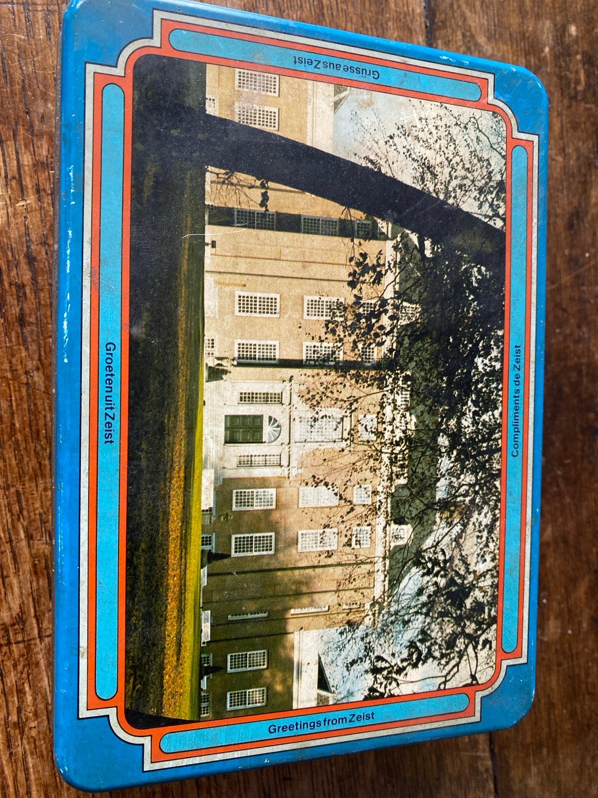 Vintage Koektrommel Slot van Zeist - 18x13x6 cm, Ophalen of Verzenden
