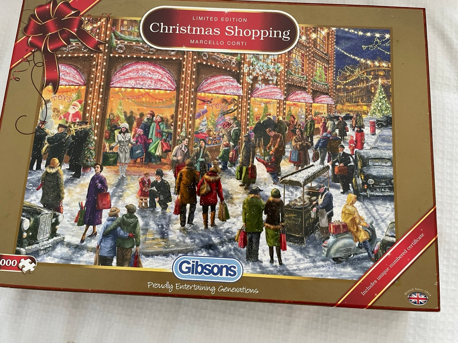 Kerstpuzzel 1000 stukjes., Ophalen of Verzenden, 500 t/m 1500 stukjes, Zo goed als nieuw
