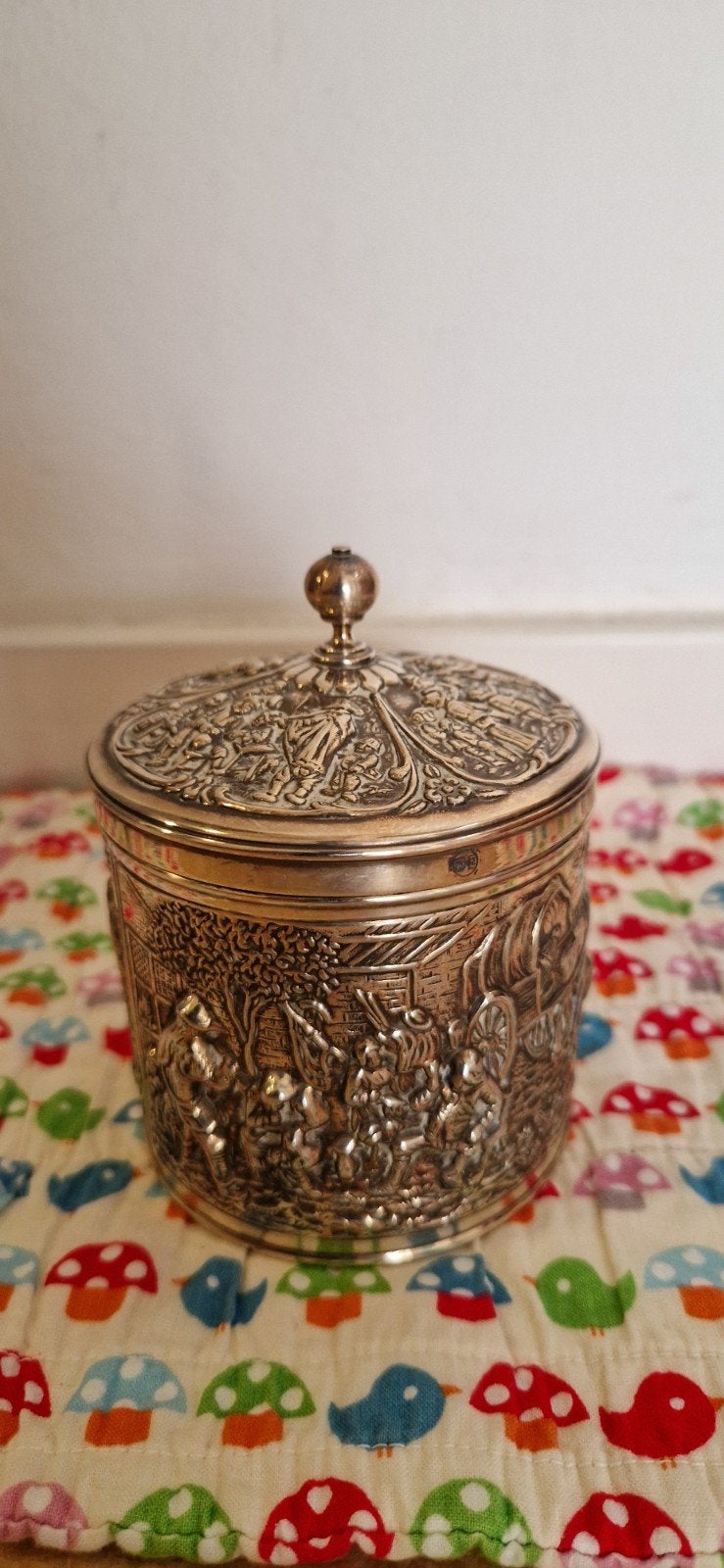 Verzilverde Theebus Douwe Egberts, Ophalen of Verzenden, Zilver