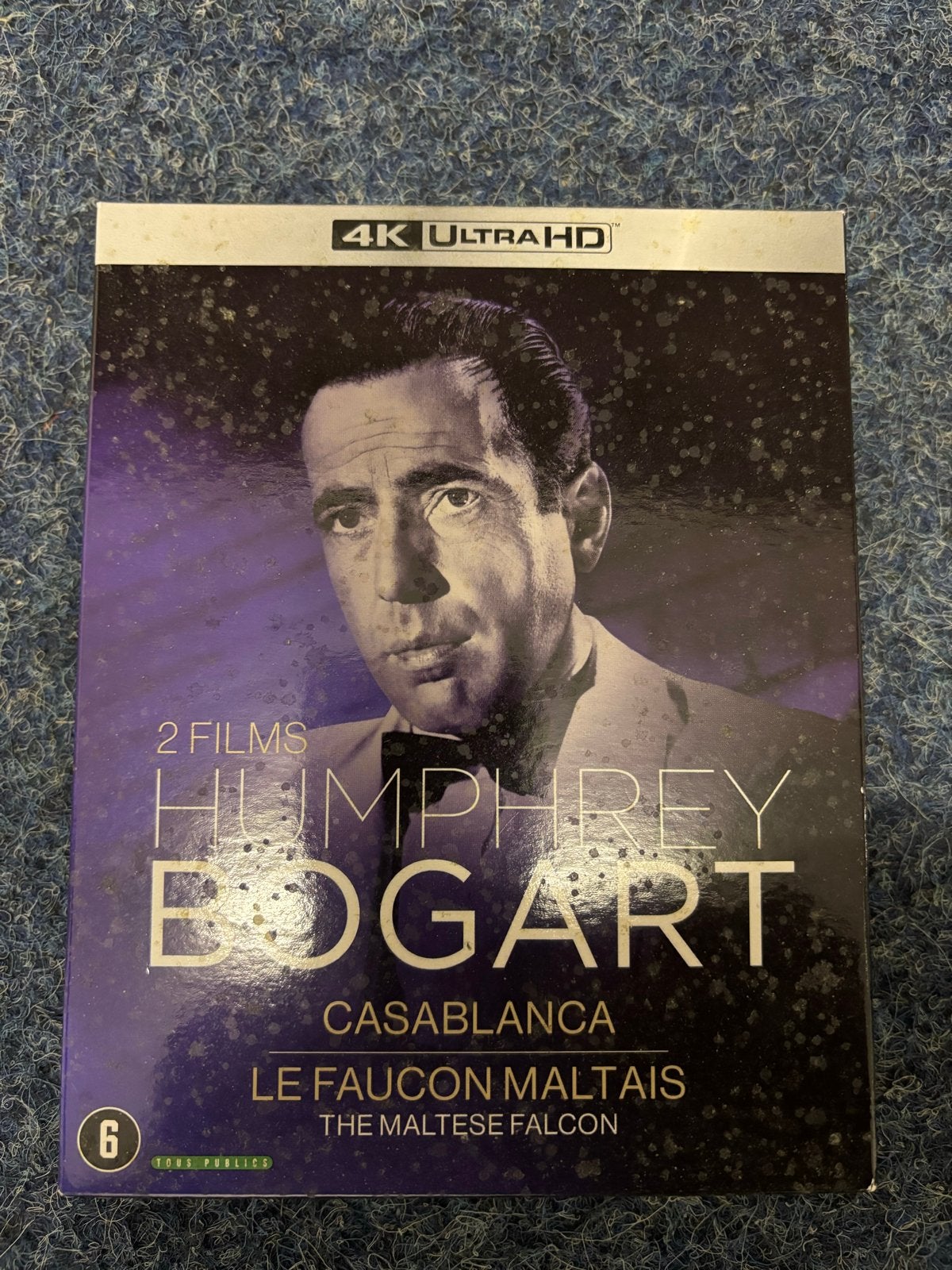 Humphrey Bogart 4K Ultra HD: Casablanca & The Maltese Falcon, Ophalen of Verzenden, Zo goed als nieuw, Drama