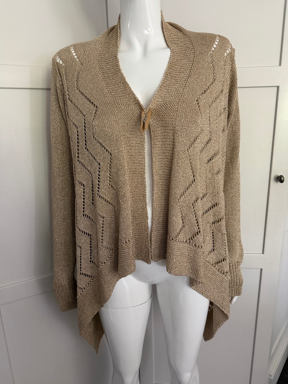 Scapa gouden vest maat S, 86% viscose, Verzenden, Gedragen, Maat 36 (S), Goud