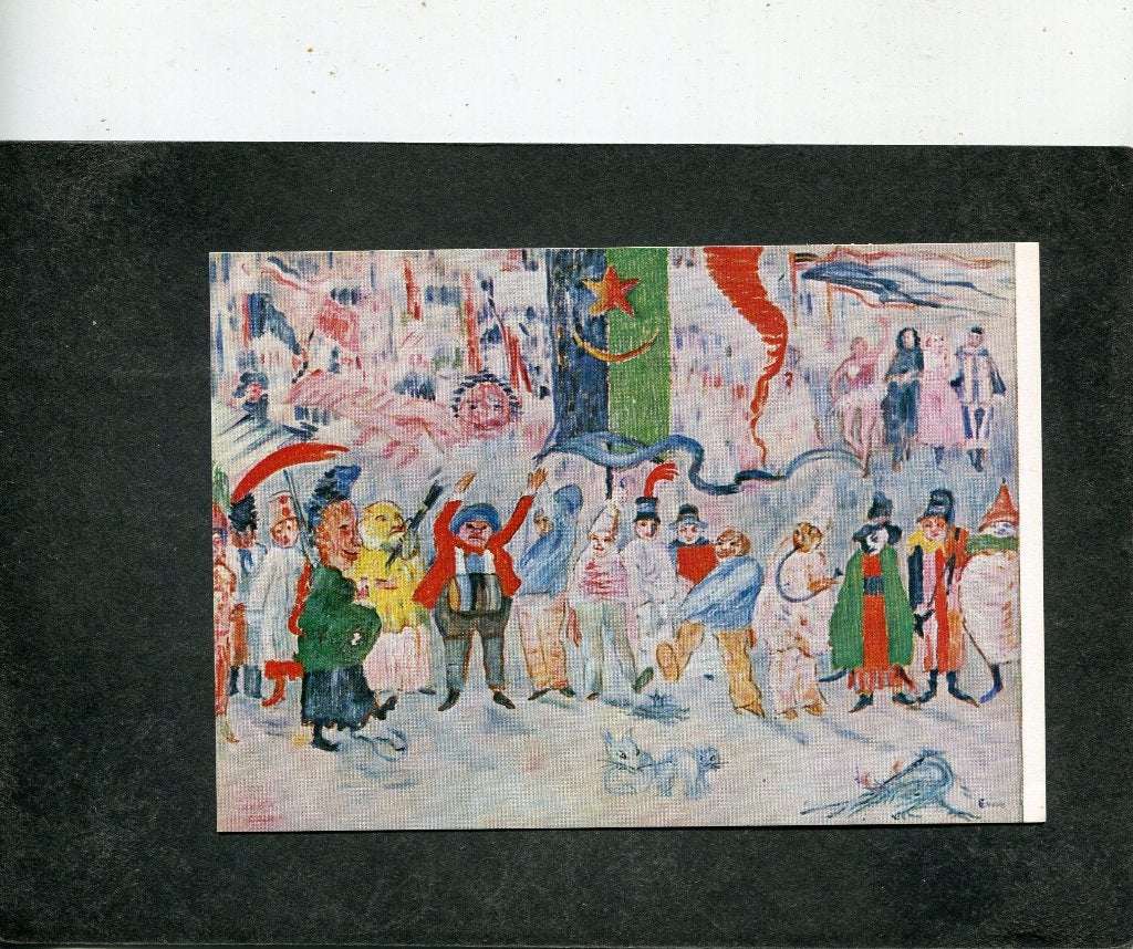 Ansicht James Ensor - Carnaval in Vlaanderen, Verzenden, 1980 tot heden, Ongelopen, Overige thema's