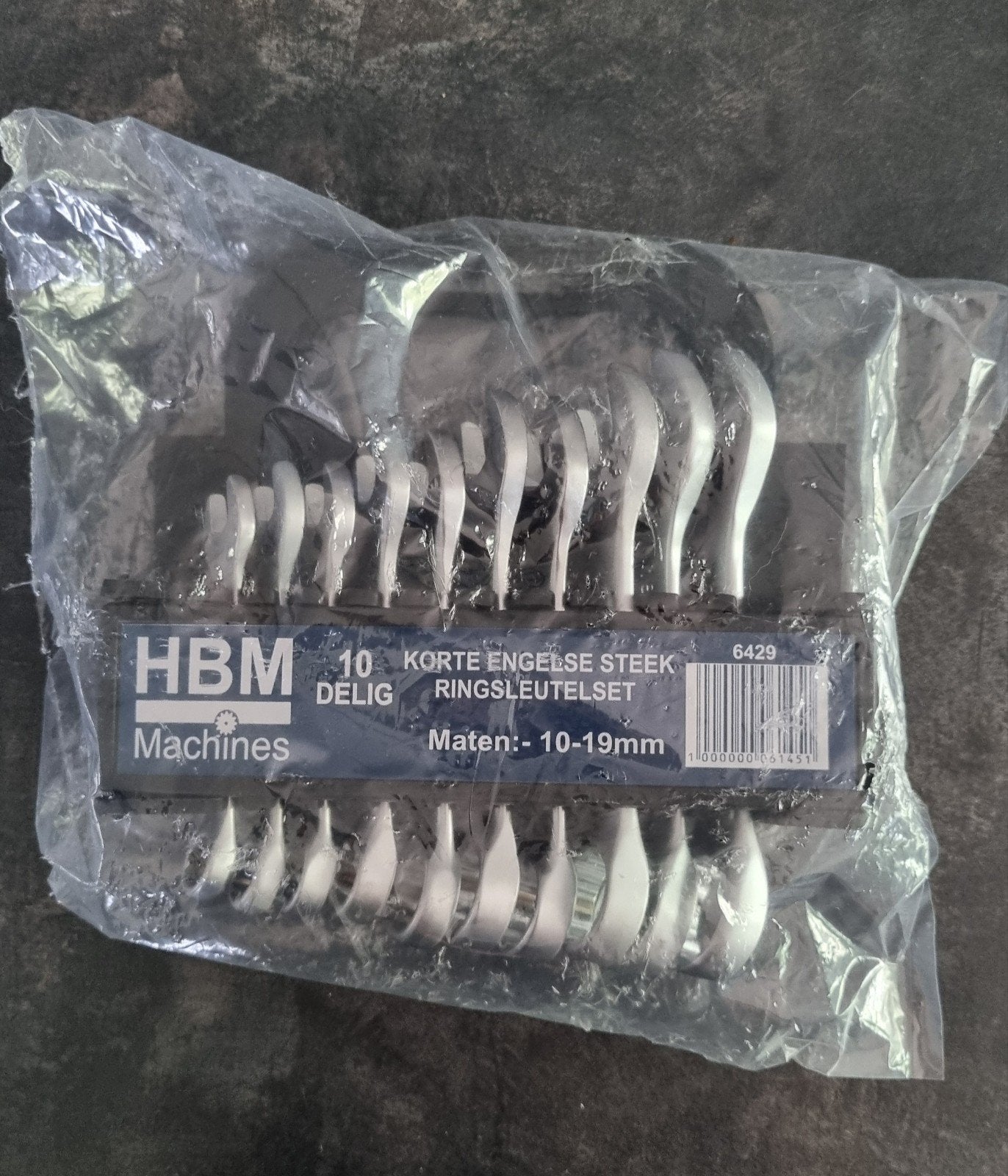 Nieuwe 10-delige korte Engelde steekringsleutelset 10-19 mm, Ophalen of Verzenden, Nieuw