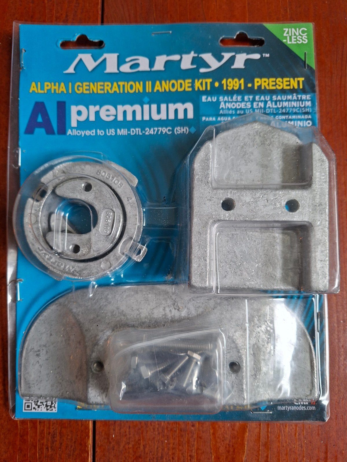 Martyr Alpha I Gen II Anode Kit Aluminium (incompleet), Ophalen, Nieuw, Motor en Techniek, Motorboot