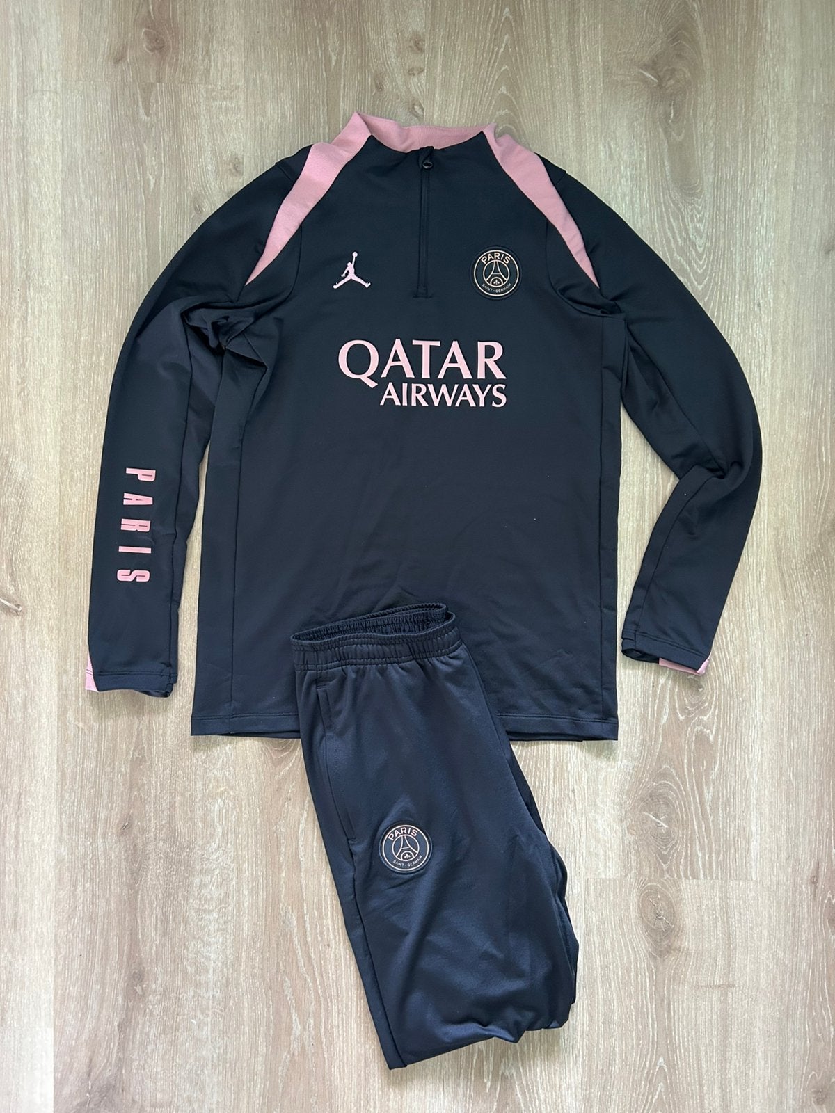 PSG trainingspak Jordan 24/25 Maat 158-170/XS, Zwart, Jordan, Jordan, Ophalen of Verzenden
