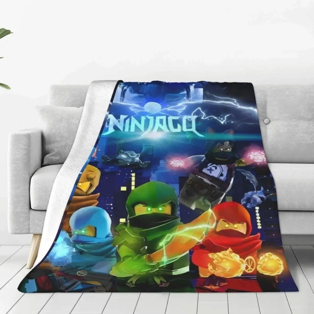Prachtige zachte pluche deken - Lego Ninjago, Ophalen of Verzenden, Nieuw