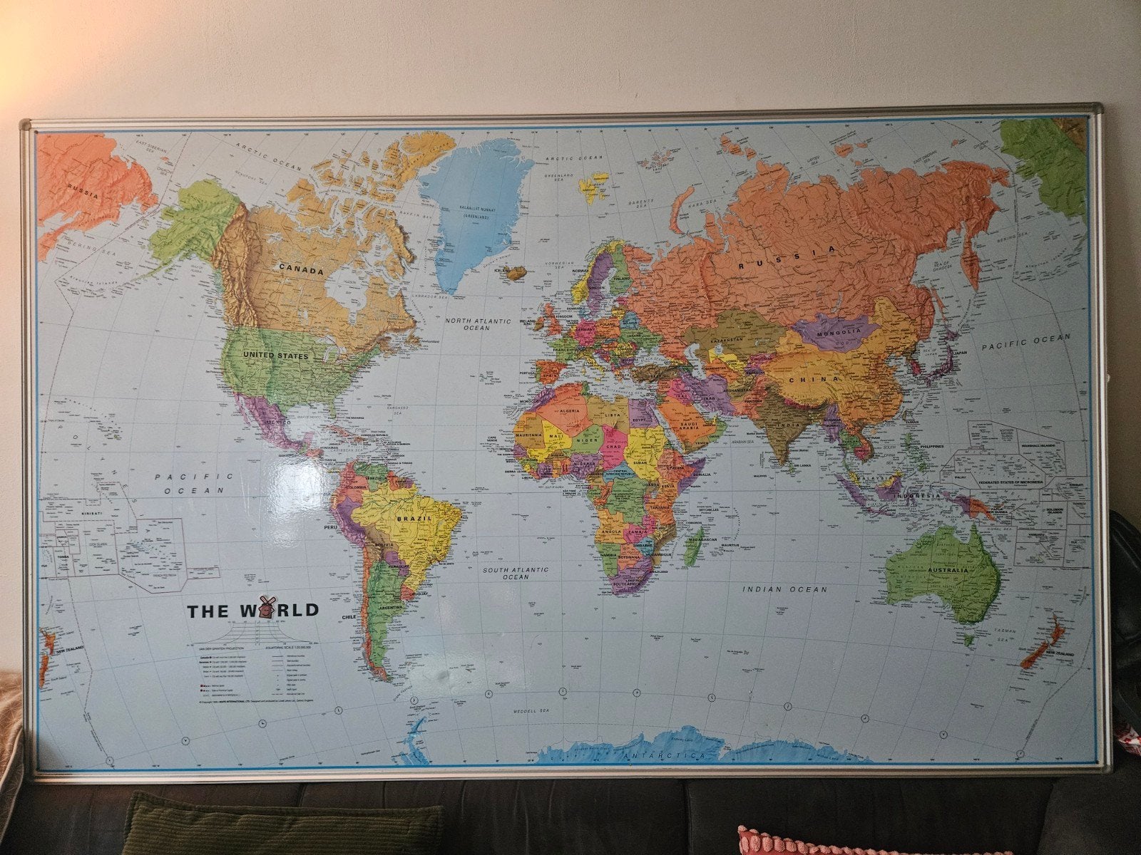 Wereldkaart, Boeken, Atlassen en Landkaarten, Landkaart, 2000 tot heden, Ophalen
