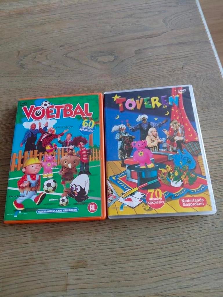 Toveren & Voetbal dvd's met o.a. Bassie en Adriaan., Gebruikt, Alle leeftijden, Ophalen of Verzenden, Komedie