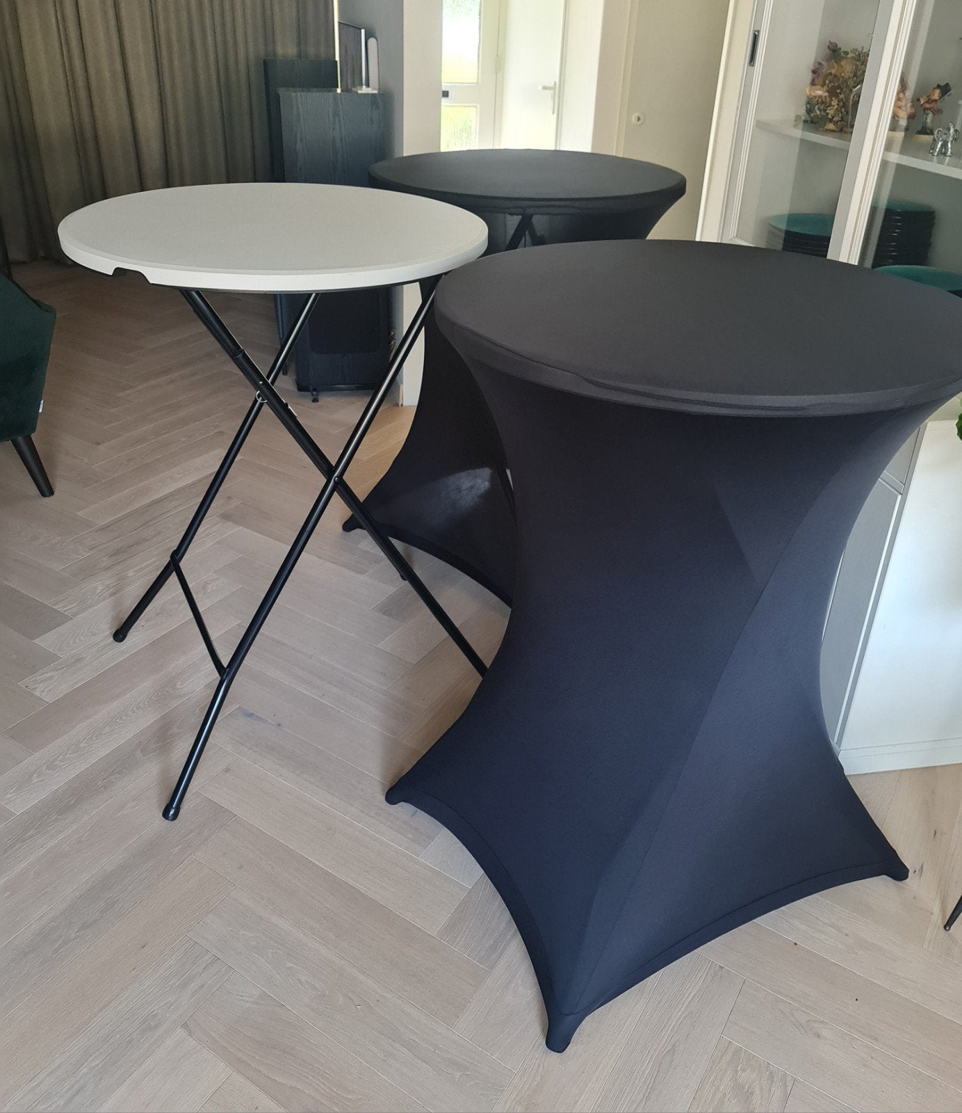 Statafels te huur (optioneel rokken zwart of oranje), Ophalen, Nieuw
