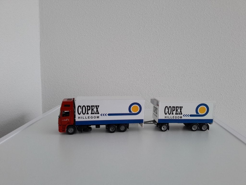 Daf Topsleeper J.v.d.Kwaak ( Copex ) motorwagen/aanhanger ., Hobby en Vrije tijd, Modelauto's | 1:50, Verzenden, Nieuw, Bus of Vrachtwagen