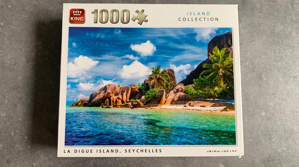 PUZZEL SEYCHELLEN, Ophalen of Verzenden, 500 t/m 1500 stukjes, Zo goed als nieuw