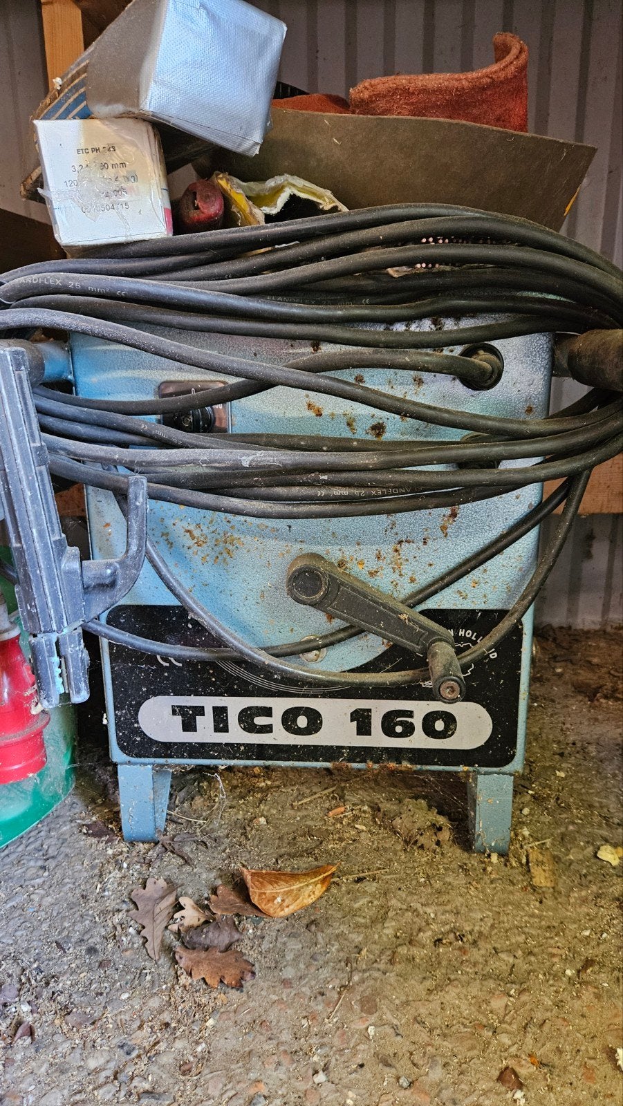 TICO 160 Elektrode Lasapparaat 220/380V met accessoires, Ophalen, Gebruikt, 150 tot 250 ampère, Elektroden