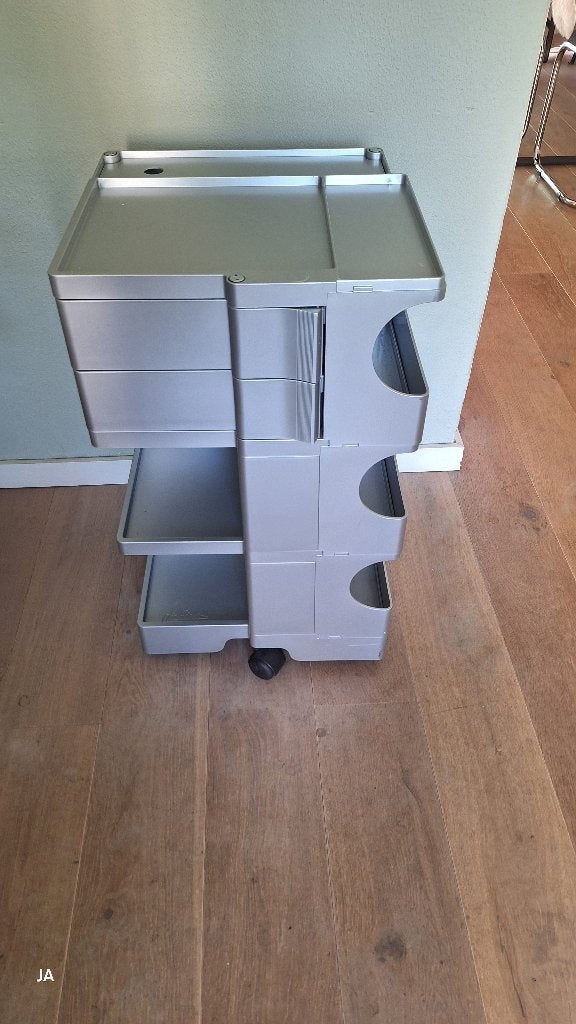 joe colombo Boby Trolley zilver !!, Ophalen, Zilver, 74 cm, Gemerkt