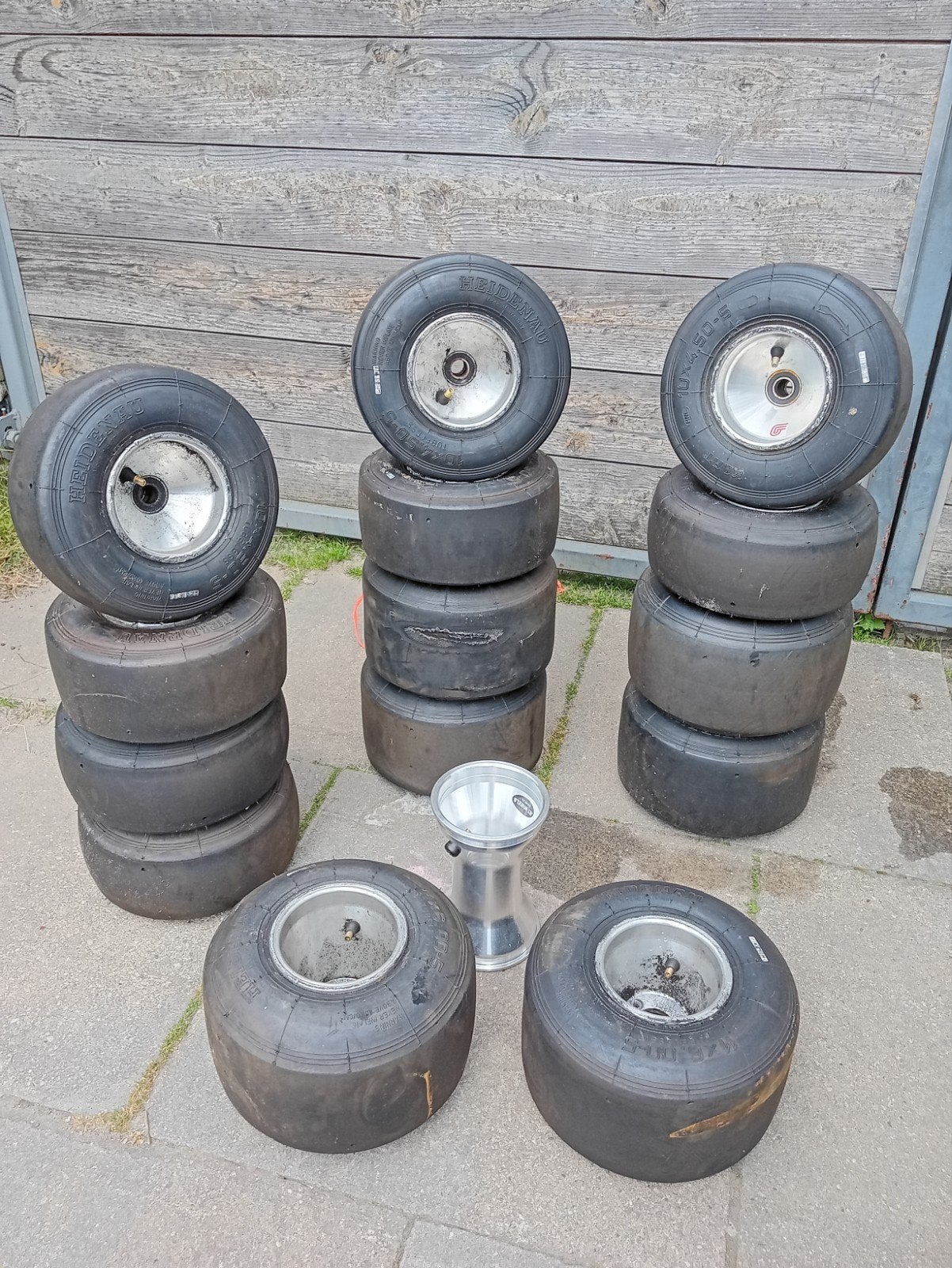 Velgen sets 6.0 7.1 met banden en extra voor velgen 100cc, Sport en Fitness, Karting, Ophalen, Zo goed als nieuw, Onderdelen Kart