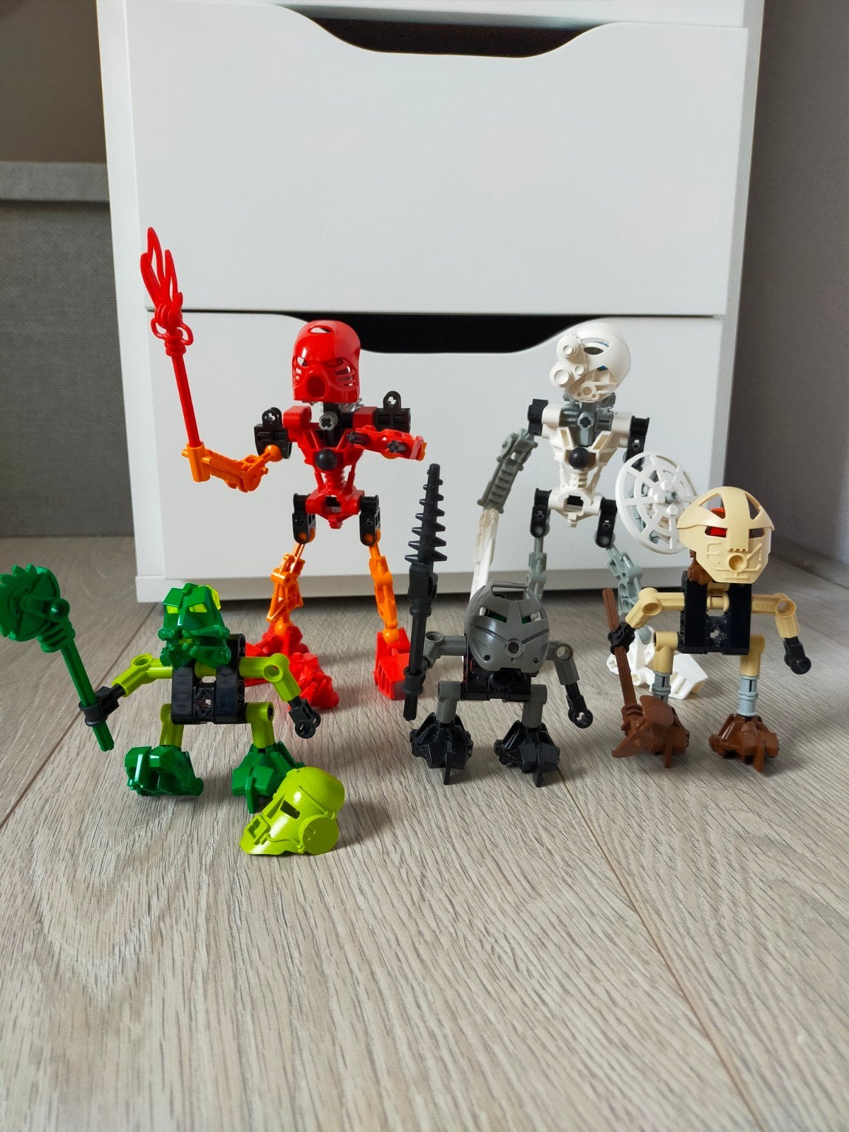 Vintage 2001 Lego Bionicle set: Toa Mata & Turaga figuren, Bionicle, Lego, Ophalen of Verzenden, Zo goed als nieuw