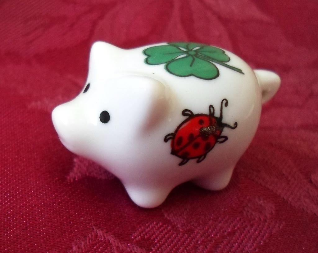Porseleinen geluks varken. € 2,00, Ophalen of Verzenden, Zo goed als nieuw, Dier