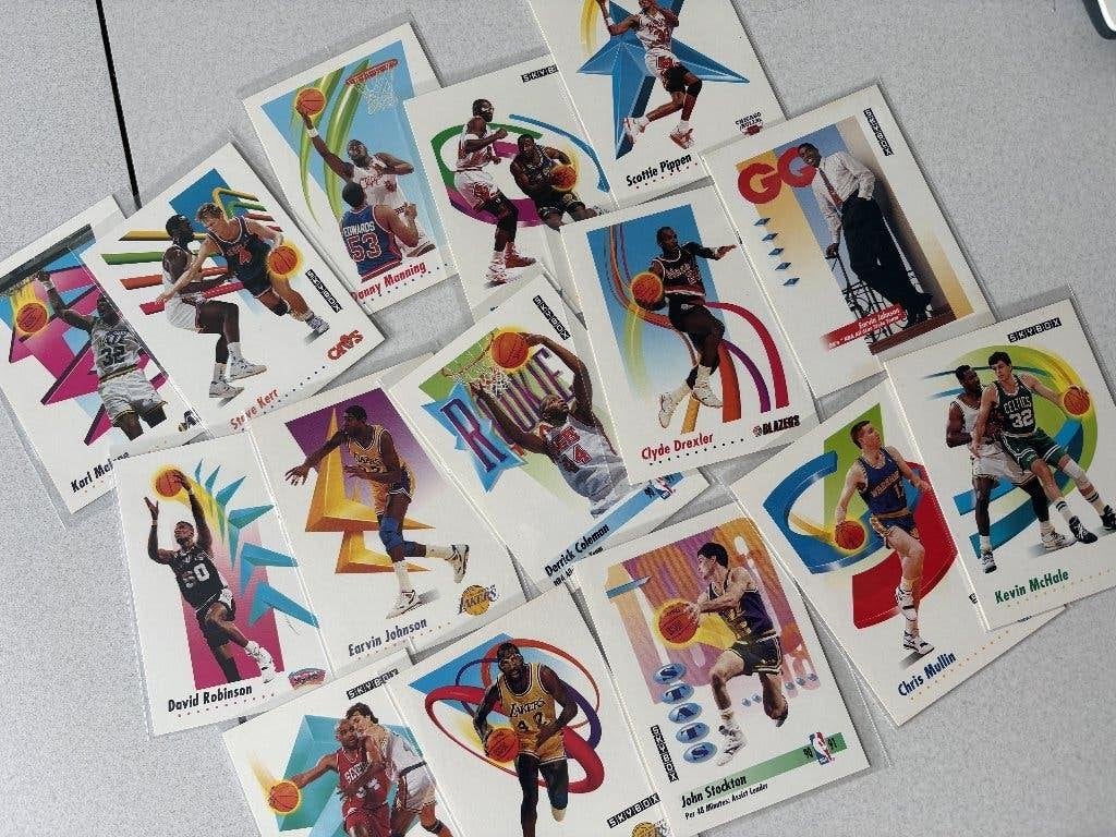 29 basketball cards, Skybox, 1991, NBA-sterren, Ophalen of Verzenden, Zo goed als nieuw