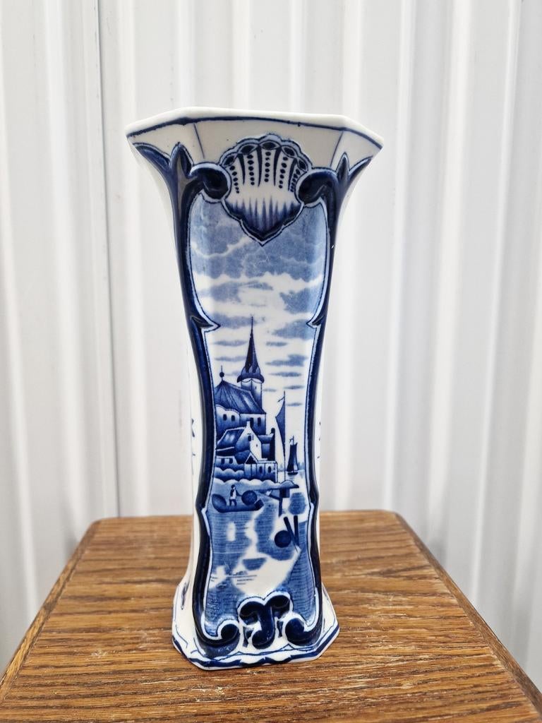 Van delft delfts blauw vaaz vintage, Antiek en Kunst, Ophalen of Verzenden