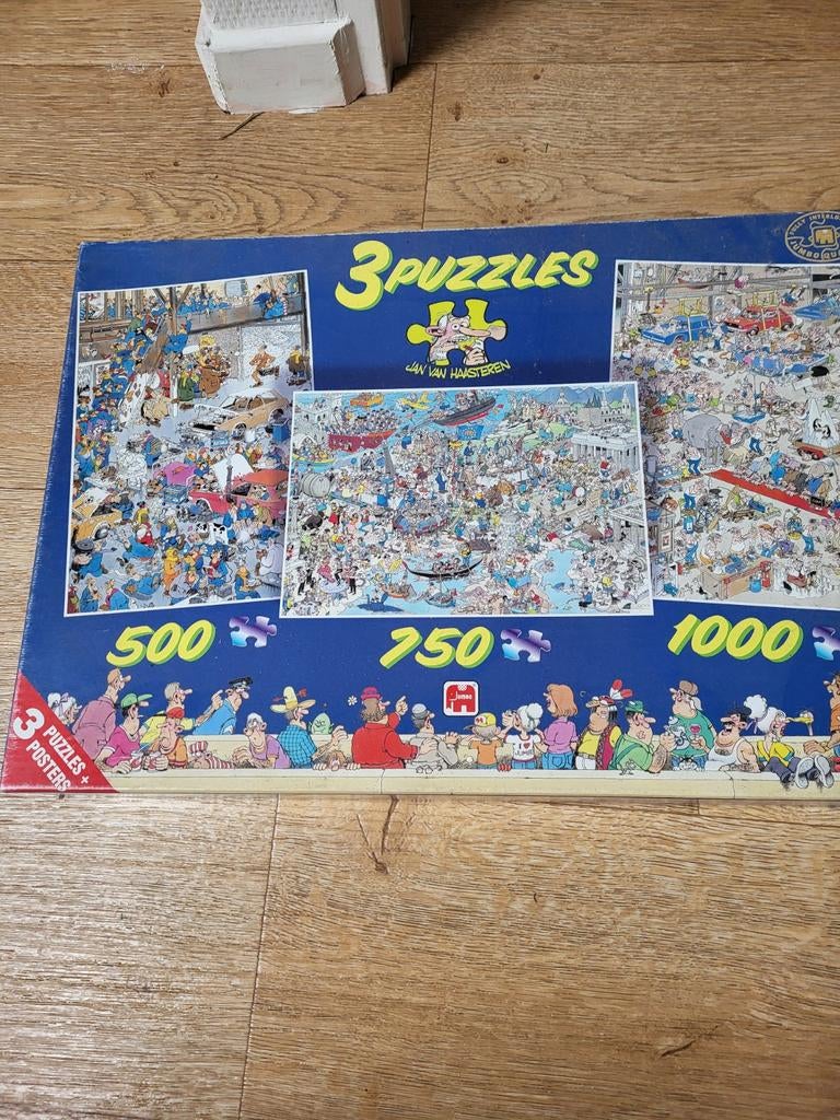 Jan van Haasteren 500/750/1000, Hobby en Vrije tijd, Denksport en Puzzels, Ophalen of Verzenden, 500 t/m 1500 stukjes, Zo goed als nieuw